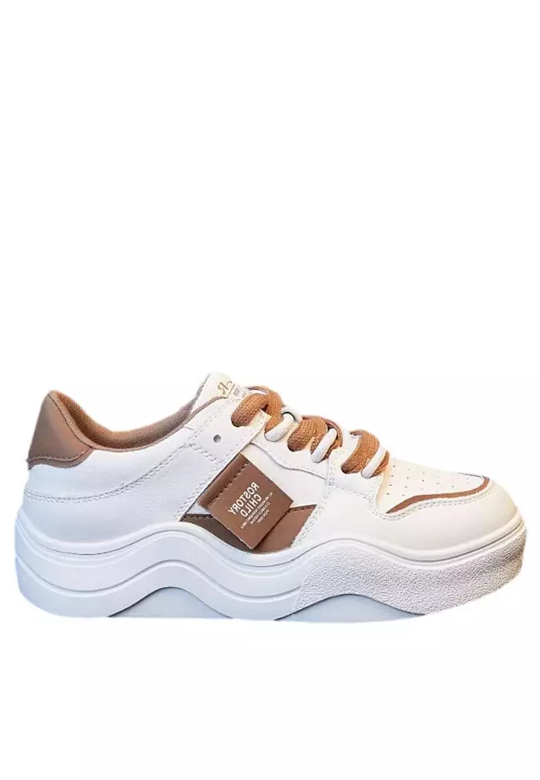 Casual outlet leather sneakers
