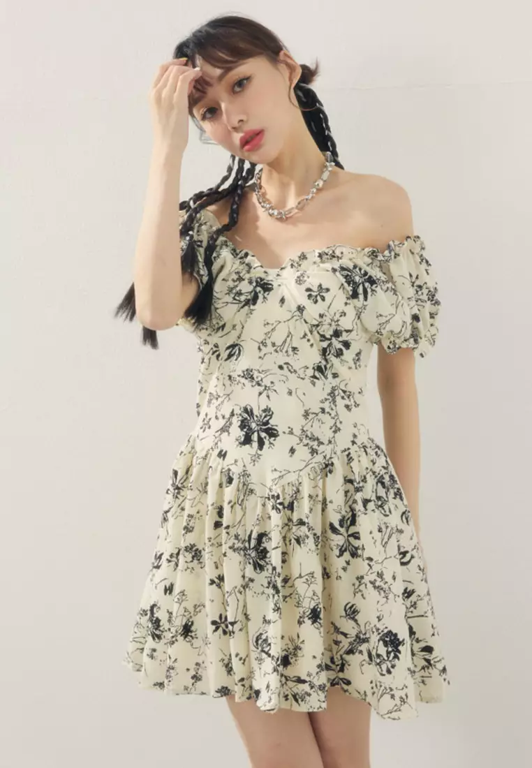 Buy X.O.X.O. Double-Layered Floral Mini Dress 2025 Online | ZALORA ...
