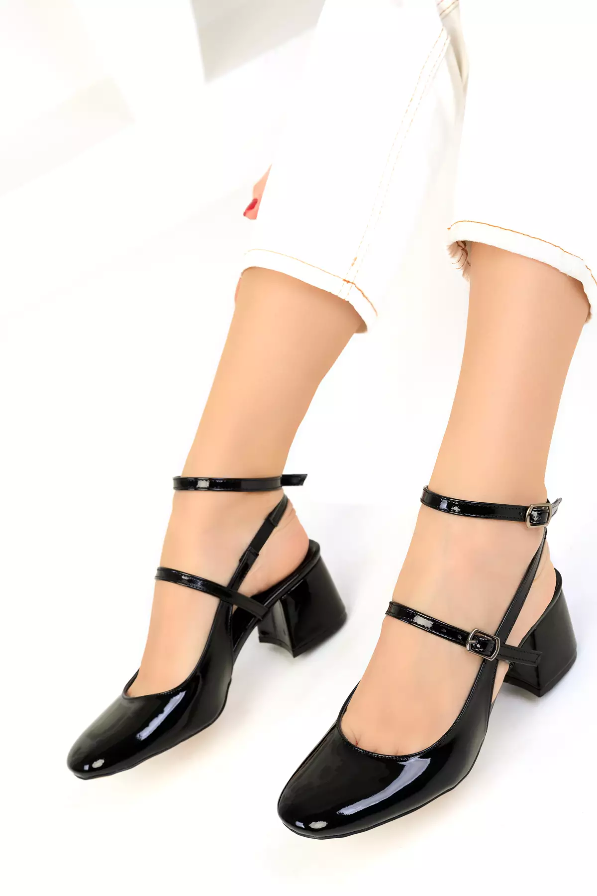 Patent Strap Heels