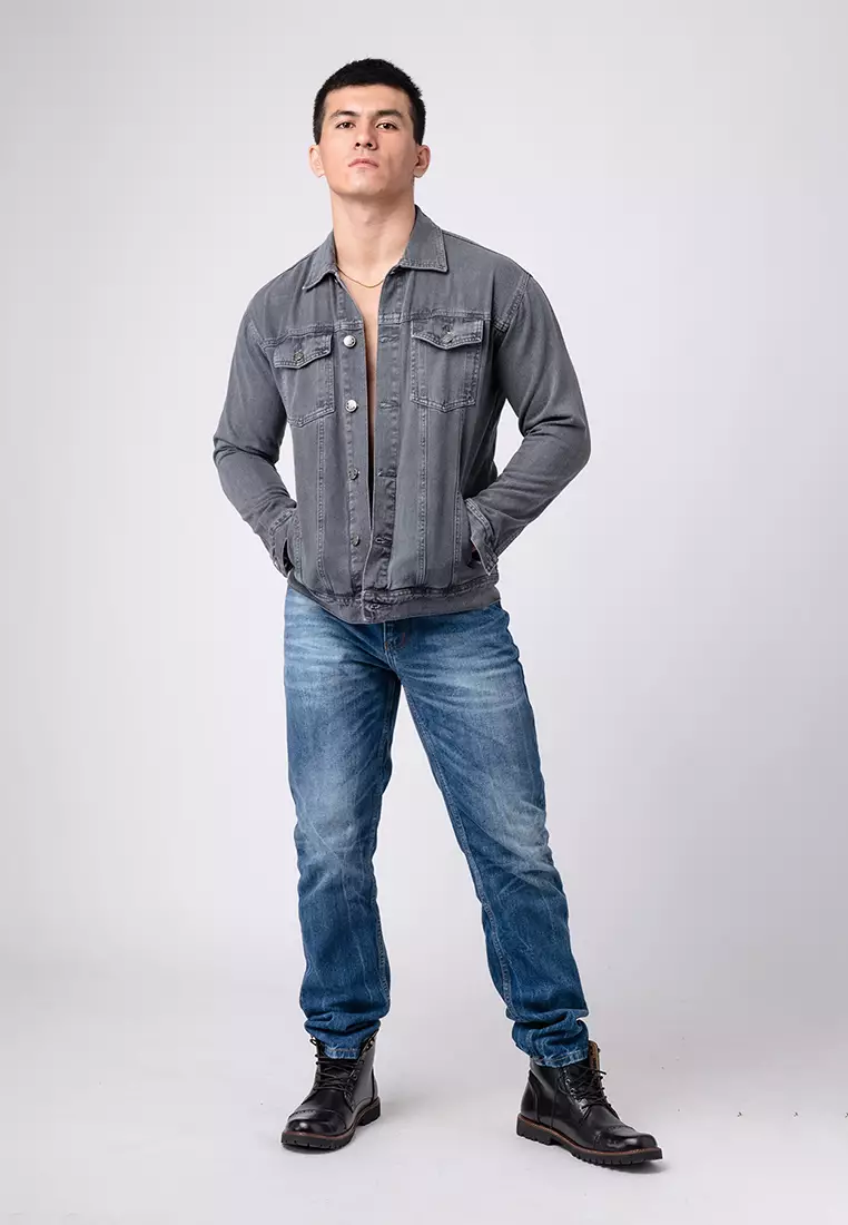 Jacket Jeans Dark Grey Premium