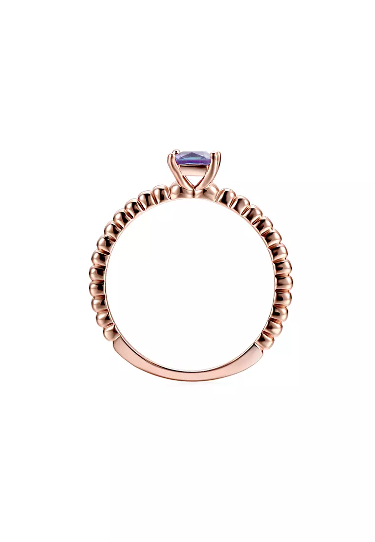 [ Alexandrite Collection ] Simple Square Alexandrite Ring RG - Cincin Alexandrite s925 by Her Jewellery