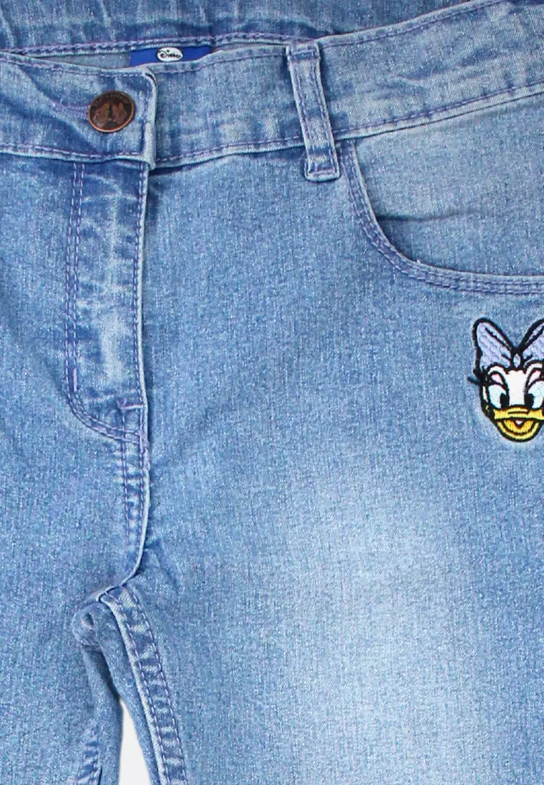 Jeans/ Celana Denim Lurus Anak Perempuan Blue/ Daisy Always Trending