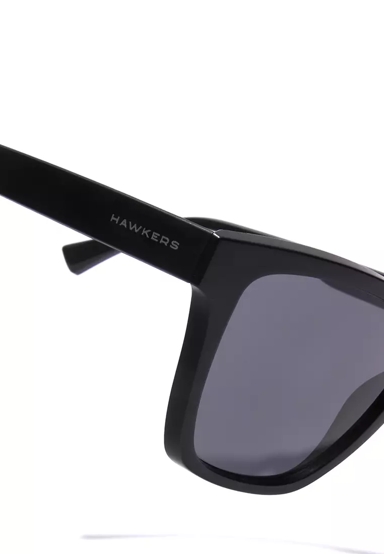 HAWKERS Polarized Black Dark One Ls Raw Sunglasses For Men And Women, Unisex. Official Product Designed And Made In Spain