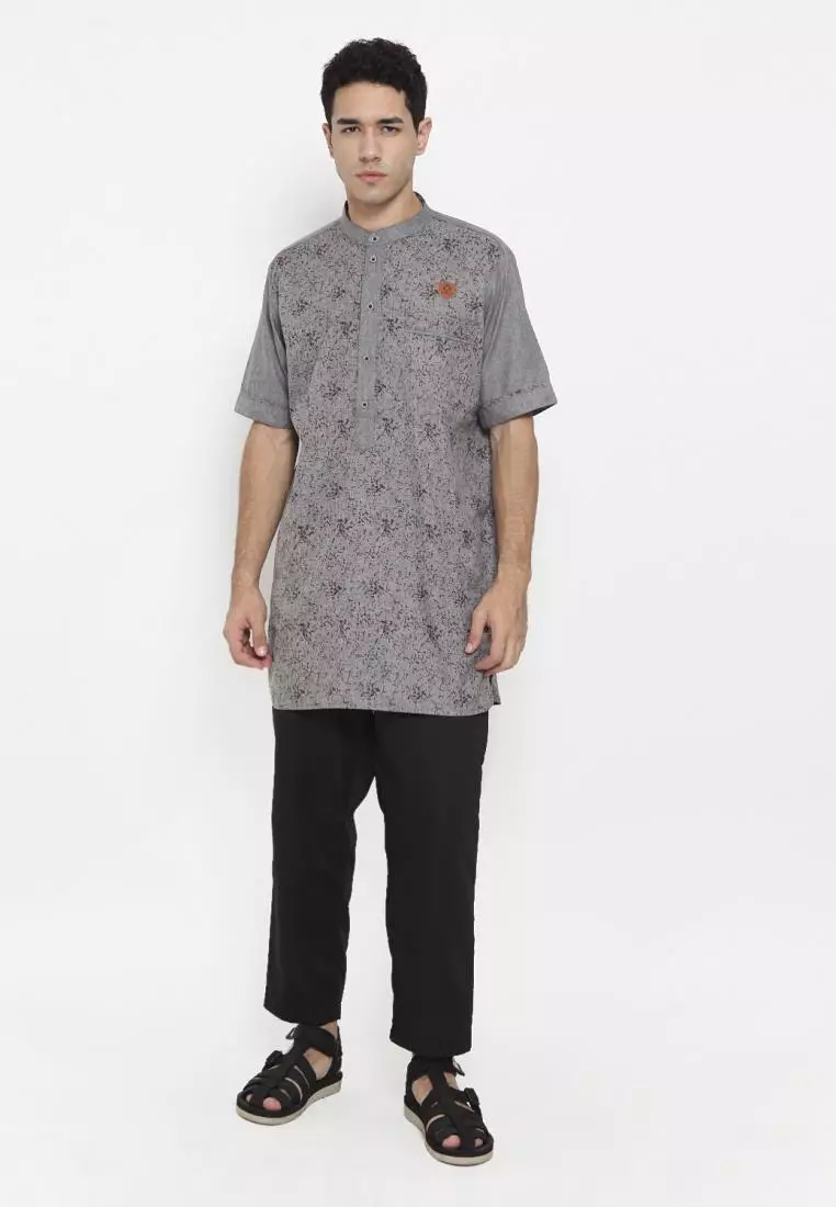 Zayidan Baju Koko Gamis Muslim Pria Fudail Pdk - Abu Motif