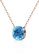 Her Jewellery gold Aria Pendant (Rose Gold) - Made with premium grade crystals from Austria 3EA4AAC3E12B5DGS_2