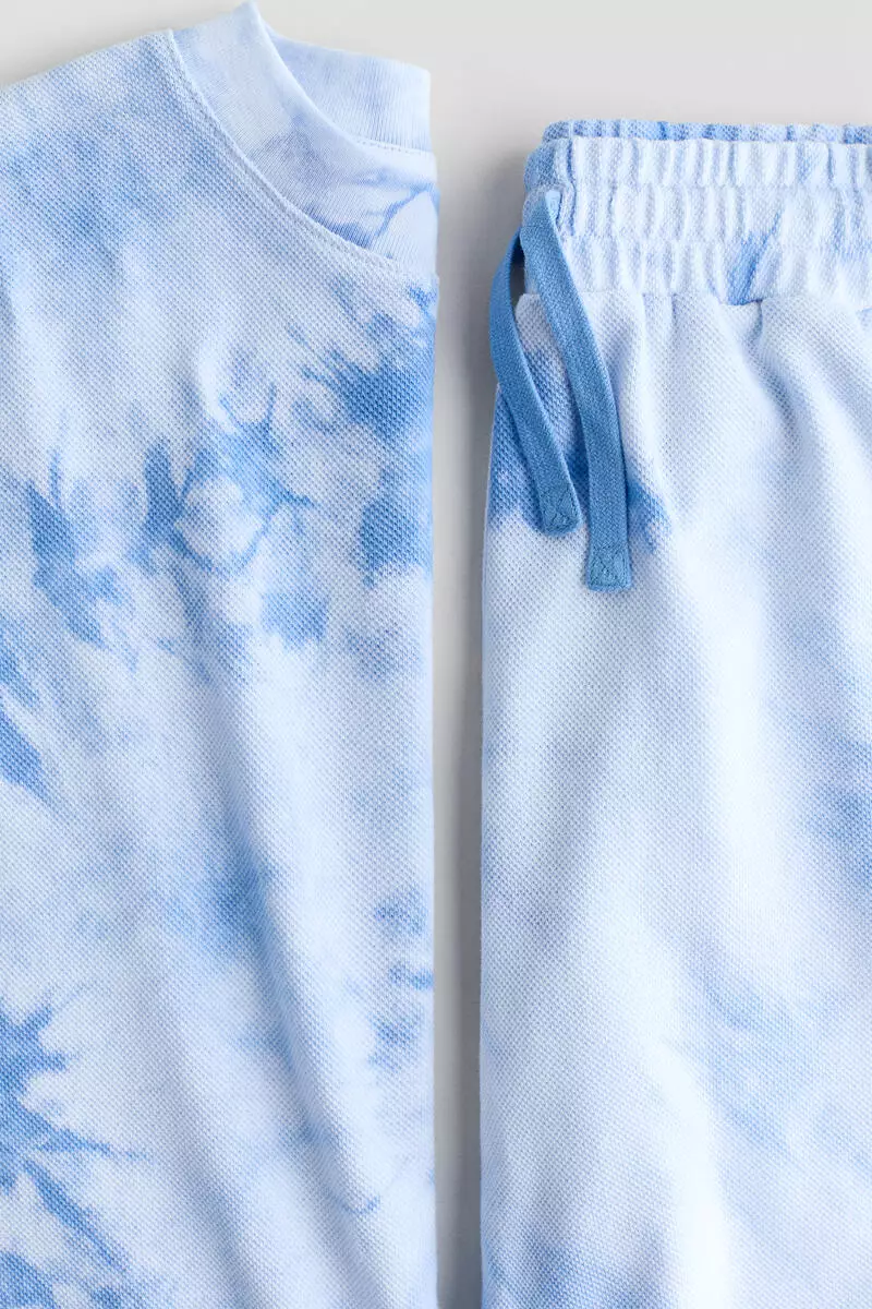 2-piece tie-dye cotton set