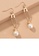 Glamorousky white Simple and Creative Plated Gold Paper Clip Geometric Imitation Pearl Earrings 1BFB0ACB34B9BBGS_3