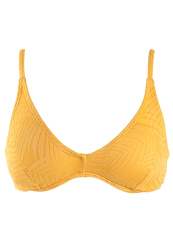 Sunseeker yellow Minimal Cool B/C Cup Underwire Bikini Top BDC74USB67E279GS_1