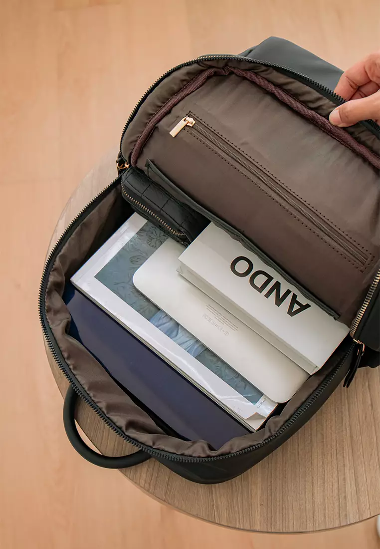 Silvertote Tas Ransel Jamie Backpack Grey - Fit Laptop sd 14 inch