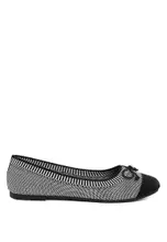 London Rag Two Tone Ballerinas in Grey/Black 2026 | Buy London Rag ...