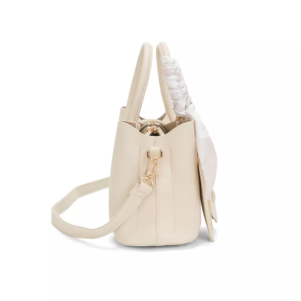 En-ji Solra Handbag Wanita Warna Cream