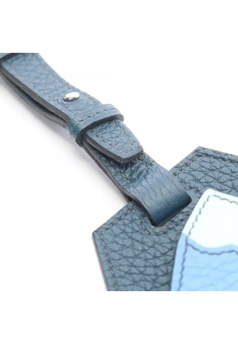 網上選購Hermès Pre-Loved Hermès Endless Road Luggage Tag Blue