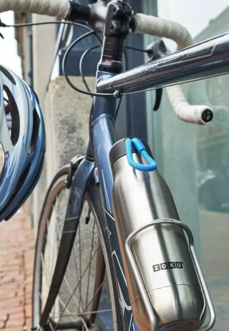 Zoku Silver 18oz Stainless Bottle - Botol Minum Termos,  Botol Minum Tahan Panas Dingin