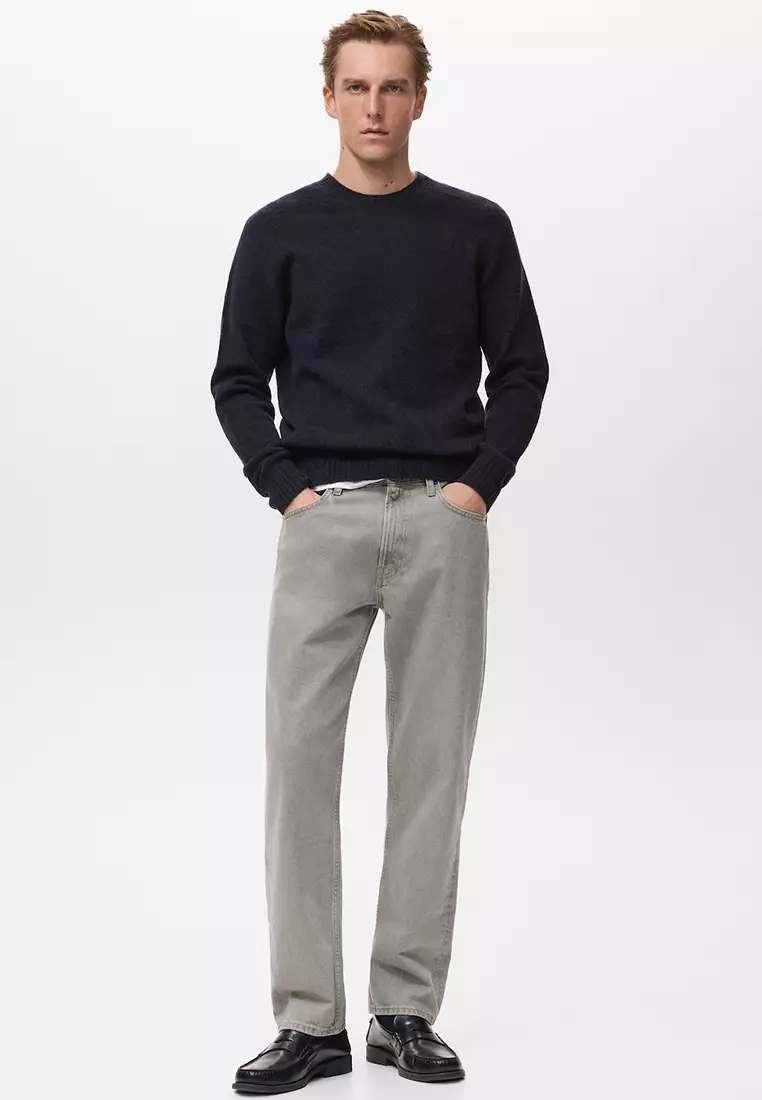 Knitted Wool Blend Sweater