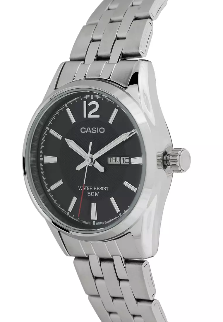 Women LTP-1335D-1AVDF Silver Black