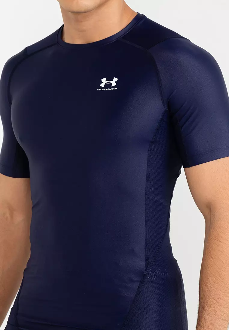 Under Armour Iso-Chill Compression Short Sleeve Tee Navy/White