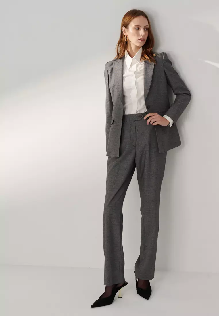 Iron Gray Peak Lapel Suit