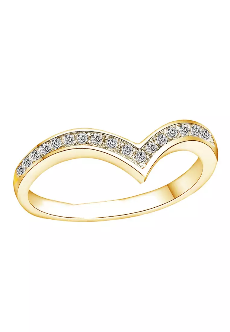 Gold diamond sale ring