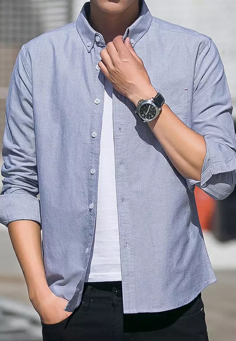 Pure Cotton Long Sleeved Shirt C1501