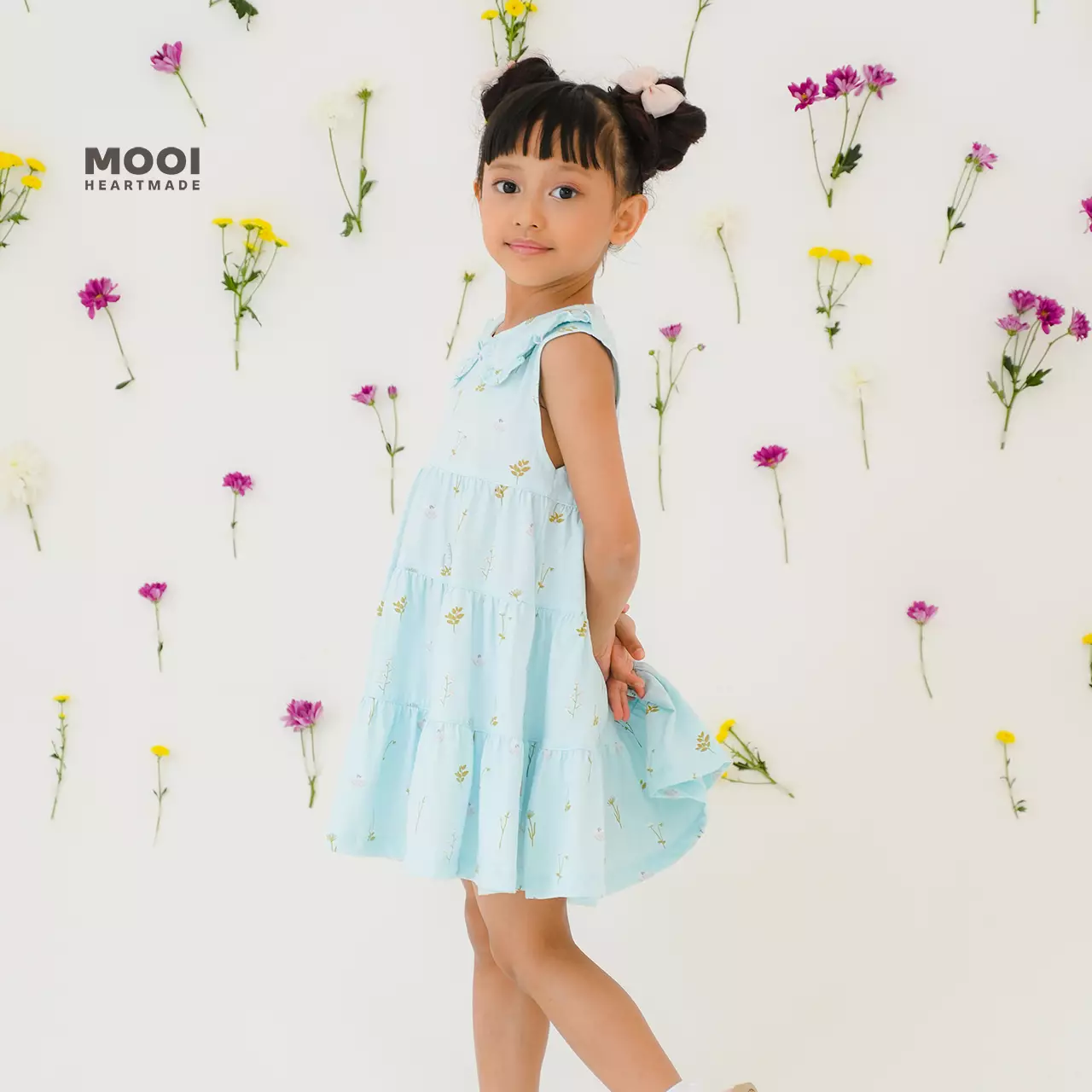 Mooi Dress Anak Perempuan Lyona Dress - Latte
