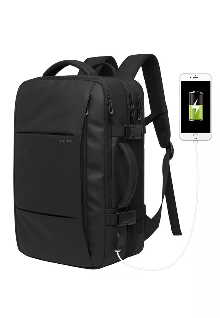 Expandable Travel Laptop Backpack 15.6 inch Multi Compartment Waterproof Anti-thief Backpack