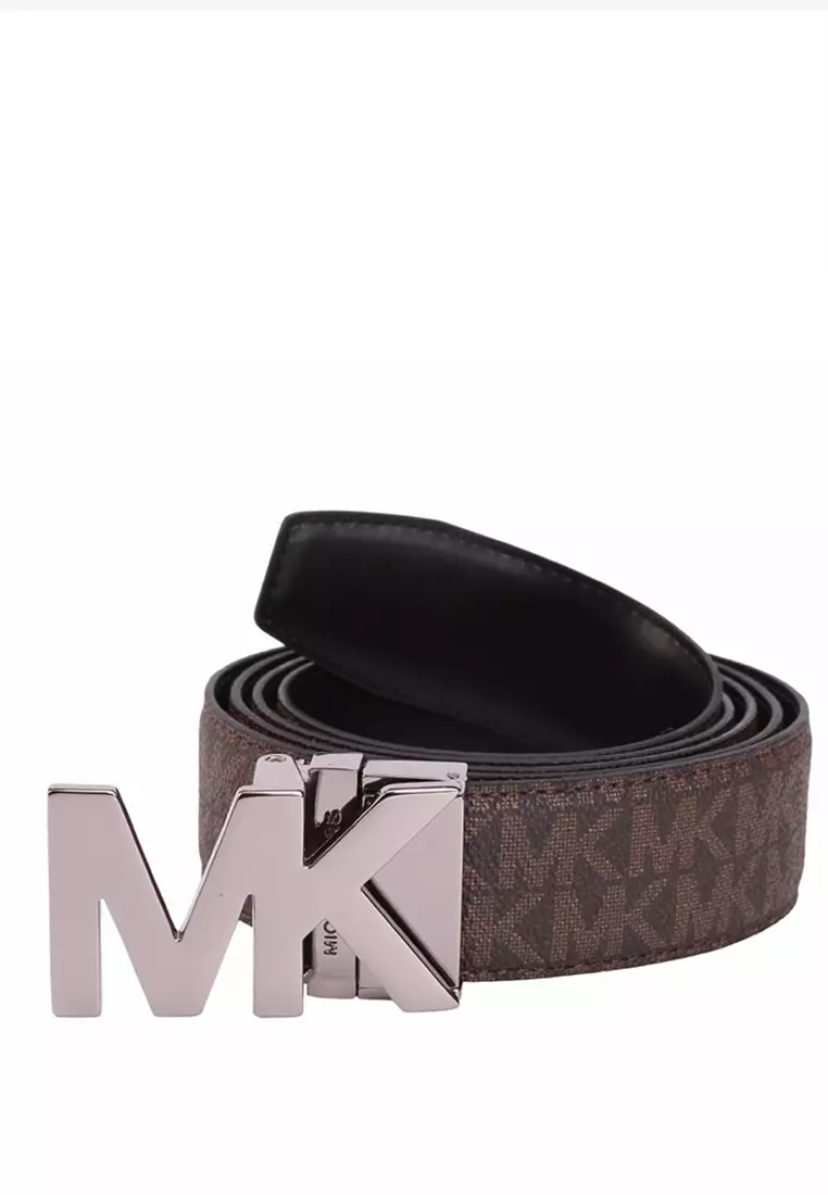 Mk logo belt mens discount