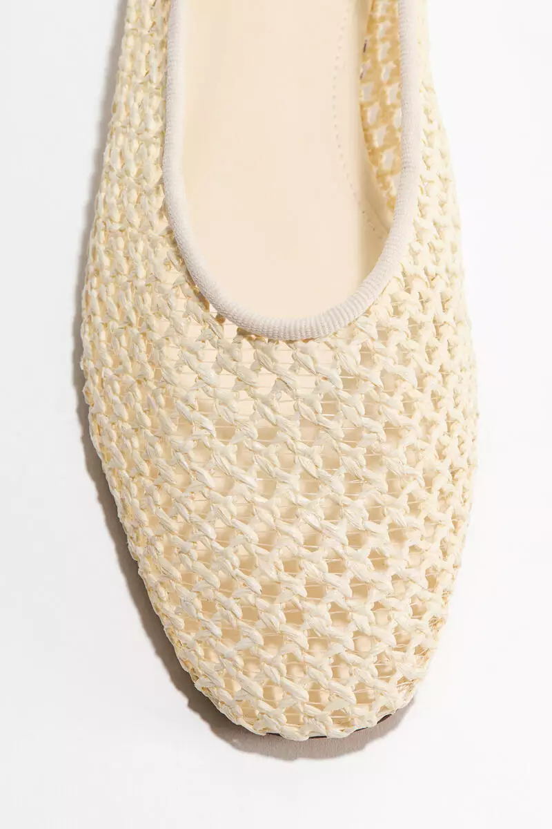 Braided ballet flats