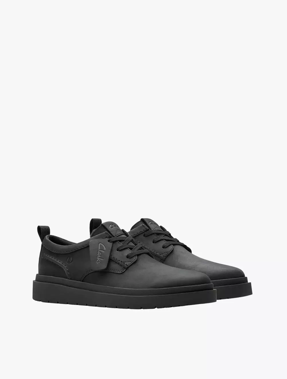 Clarks Polden Lace Black Leather