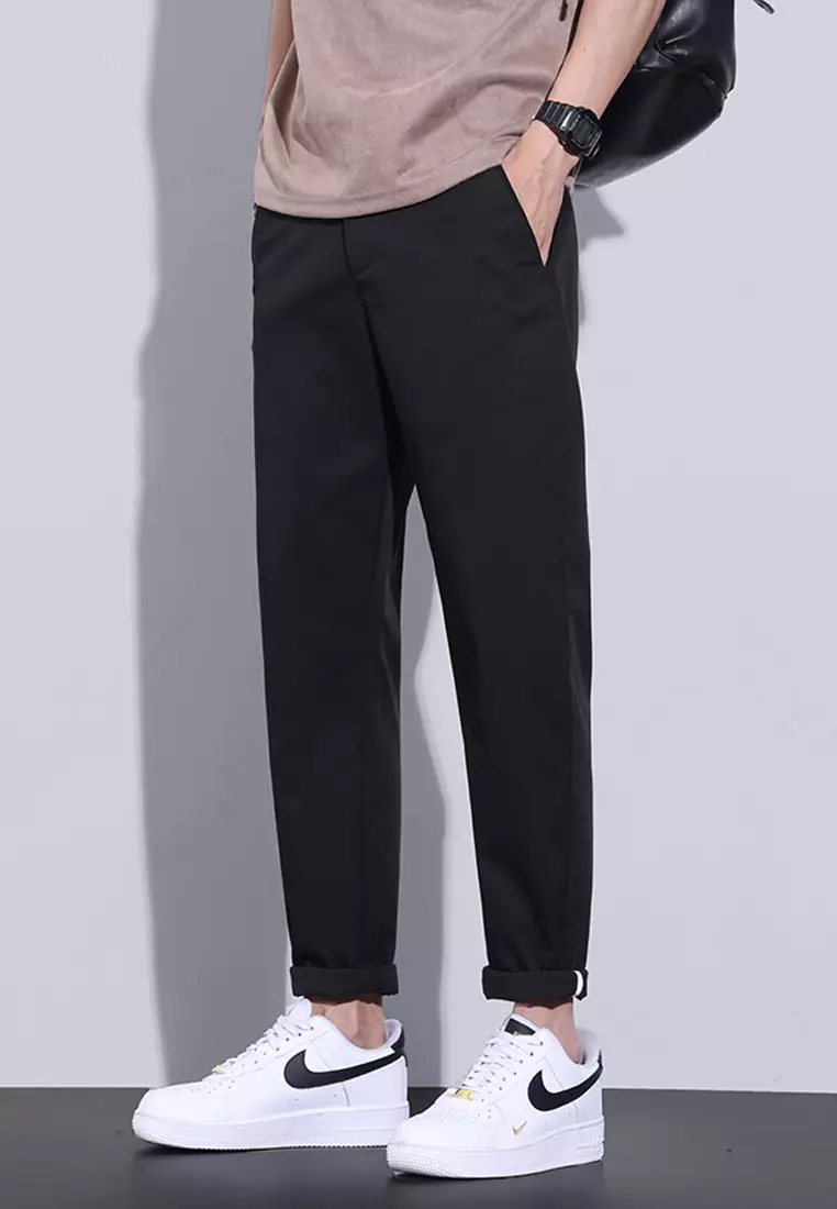 Casual Straight Leg Chino Pants