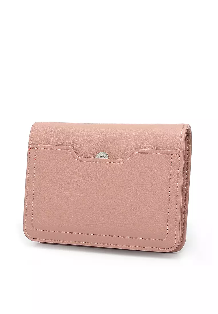 2 In 1 Long Purser with Coin Purse - Pink