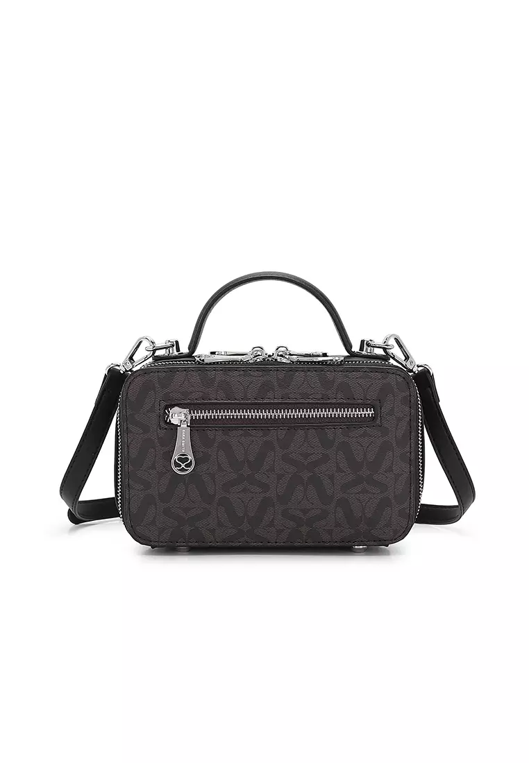 Women's Top Handle Bag / Sling Bag / Crossbody Bag / Shoulder Bag (Tas Tangan Wanita / Tas Selempang Wanita / Tas Bahu Wanita) - Hitam