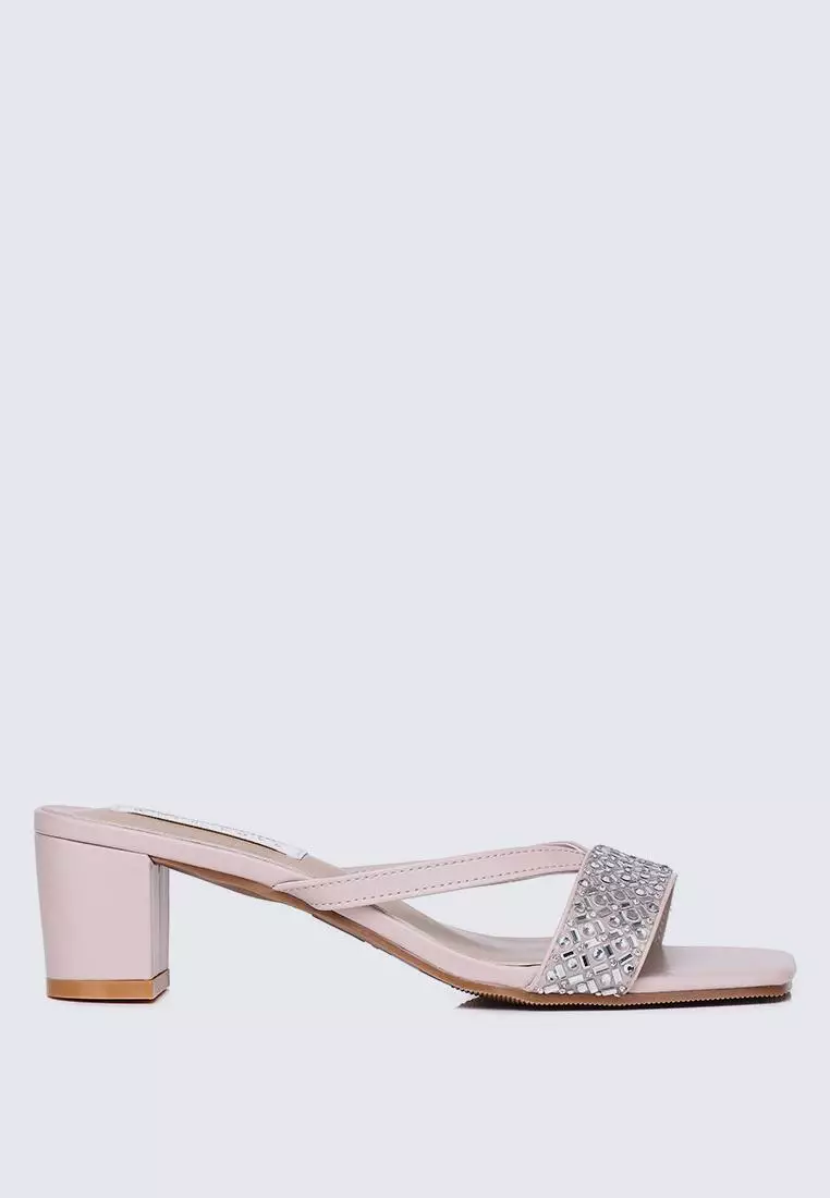 Discount on My Ballerine  shoes - SKU: My Ballerine Zofi Comfy Heels In Pink