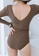 ZITIQUE brown Women's Solid Color One-piece Swimsuit - Brown E8A43US08C1920GS_6