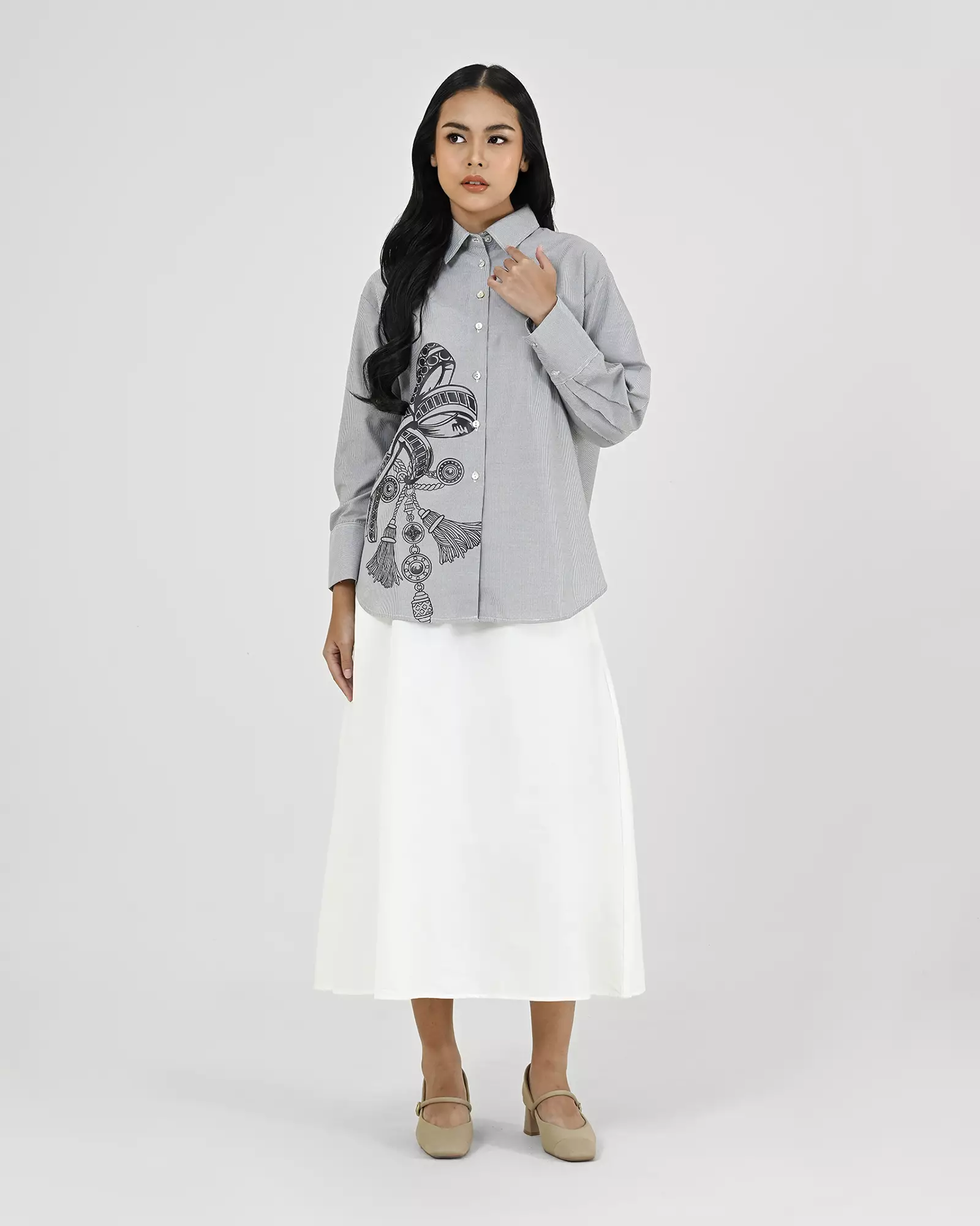 Geulis.id VERONA SHIRT - Black