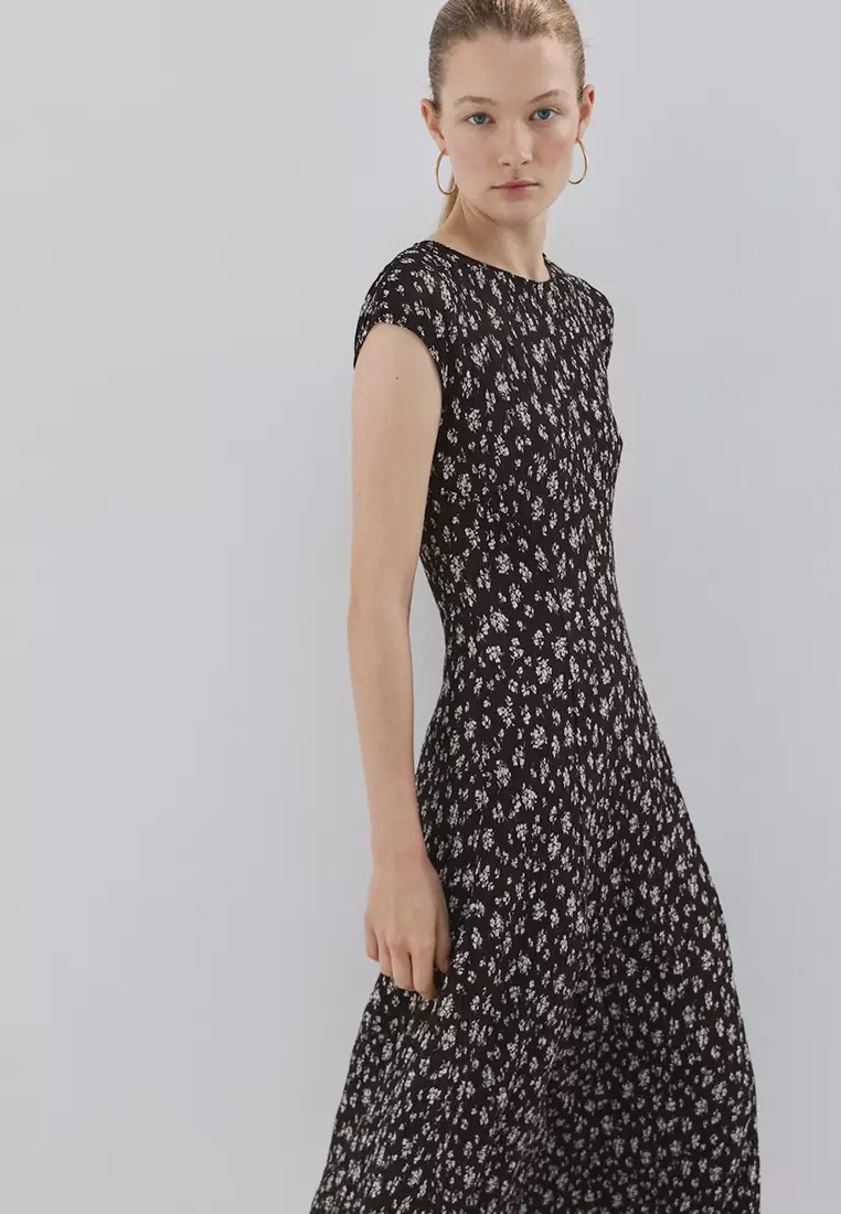 Floral-Print Midi-Dress