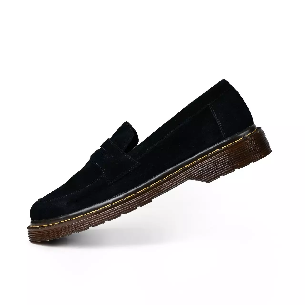Country Boots Xavi - Sepatu Slip On Suede Formal Hitam