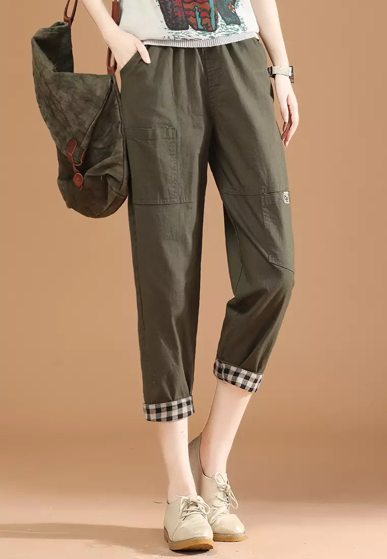 Cropped slacks clearance