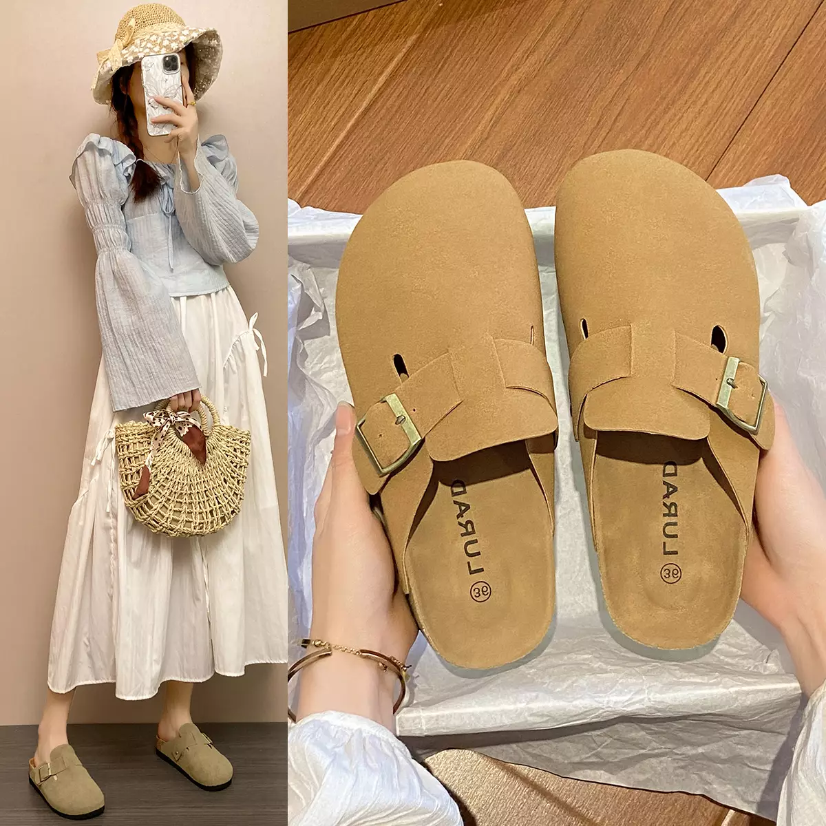 Sandal Wanita Rumah Santai Sendal Lebar Cewek Nyaman Dipakai WL24115