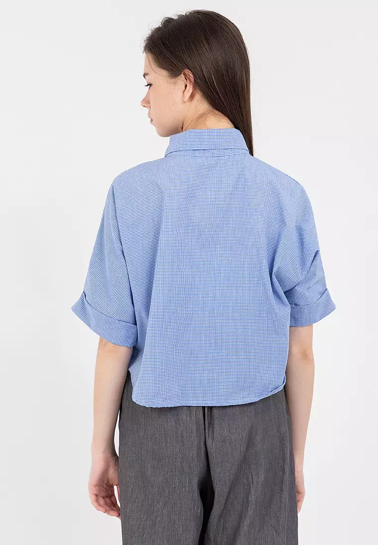 Cassandra Crop Polo Top