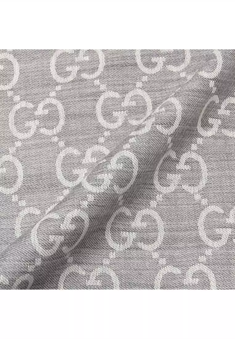Large Signature Logo GGWEB Scarf/Wrap Grey 165904