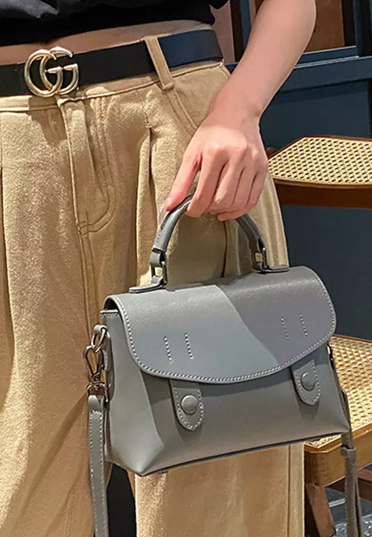 VANSA Top Layer Cowhide Flap Shoulder Crossbody Bag VBW-Cb-905