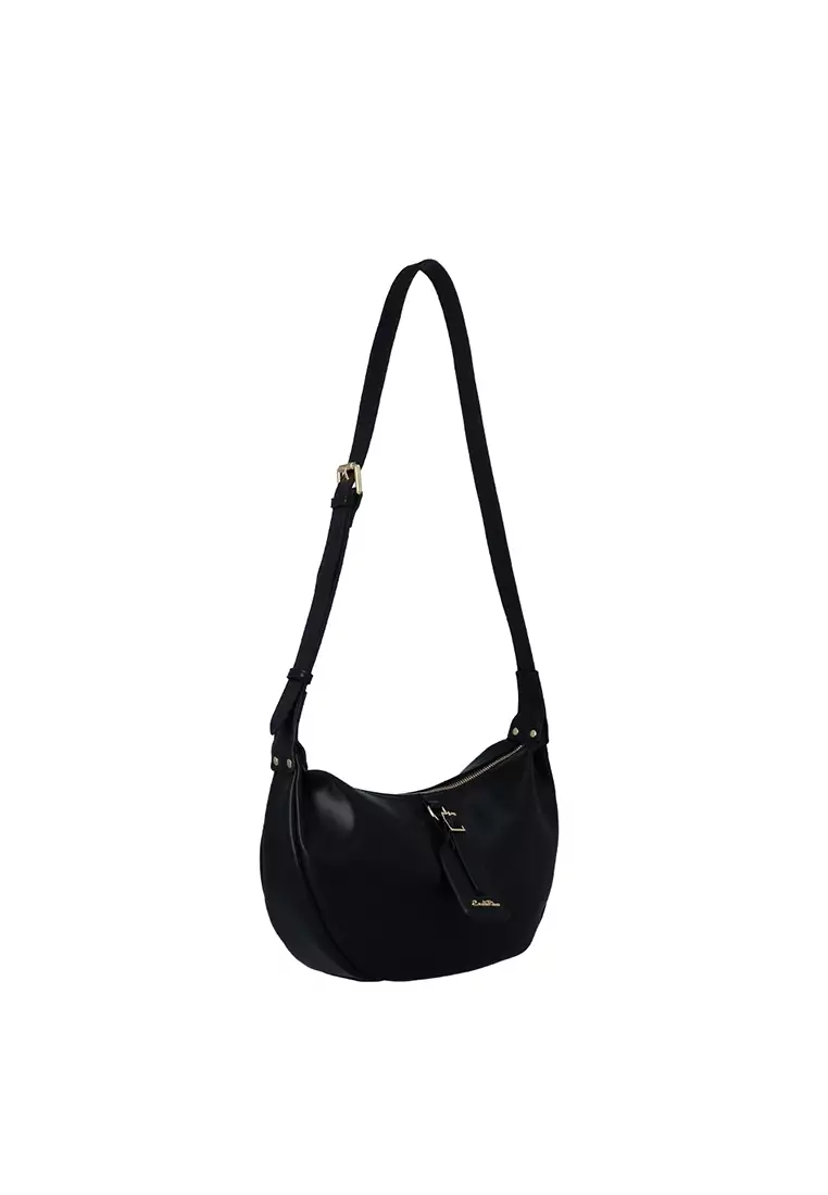 Kora Strap Detail Crossbody Bag - Black