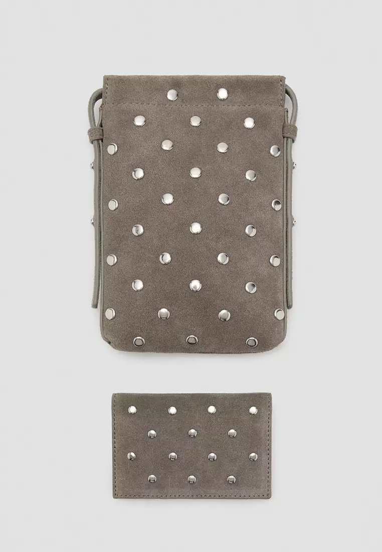 Suede Studded Mobile Case