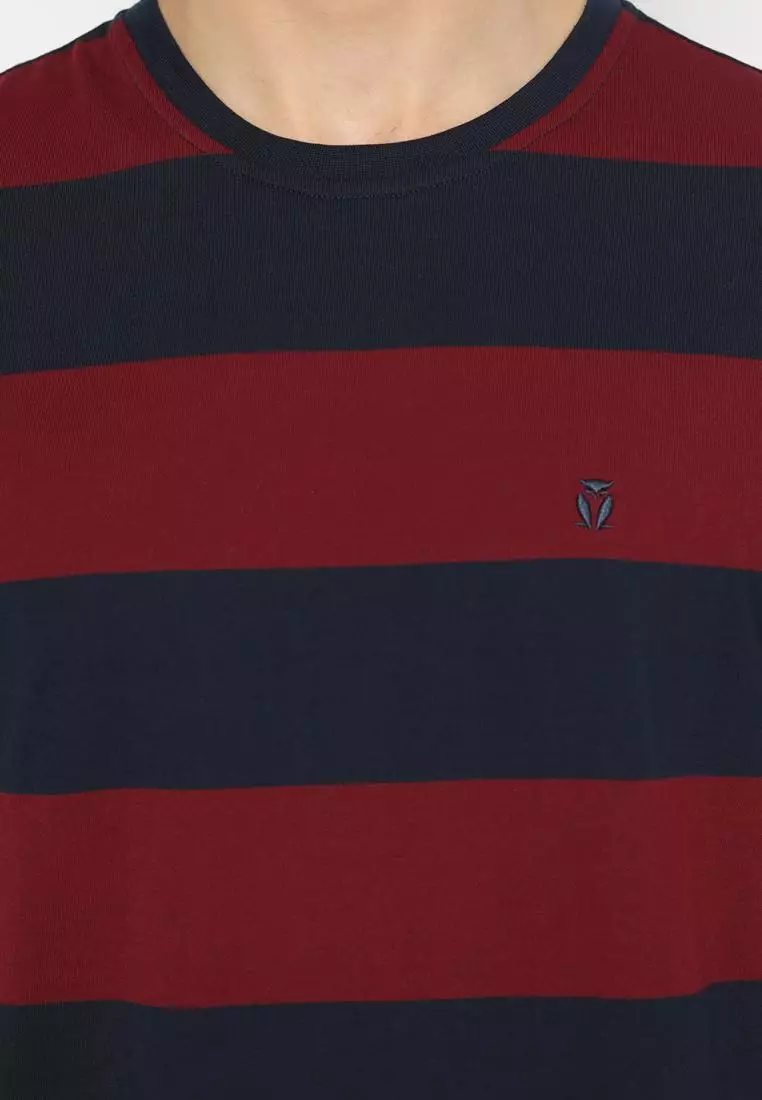 Matsuda T Shirt Pria Kaos Stripe Nanao