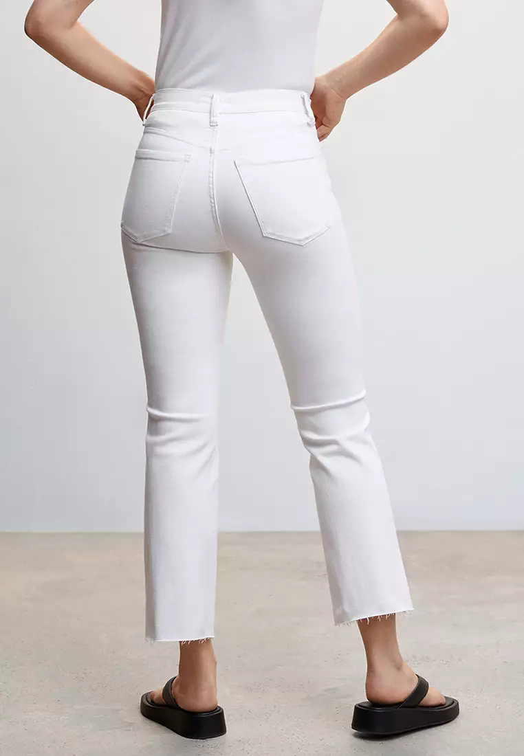 White kick flare sale jeans