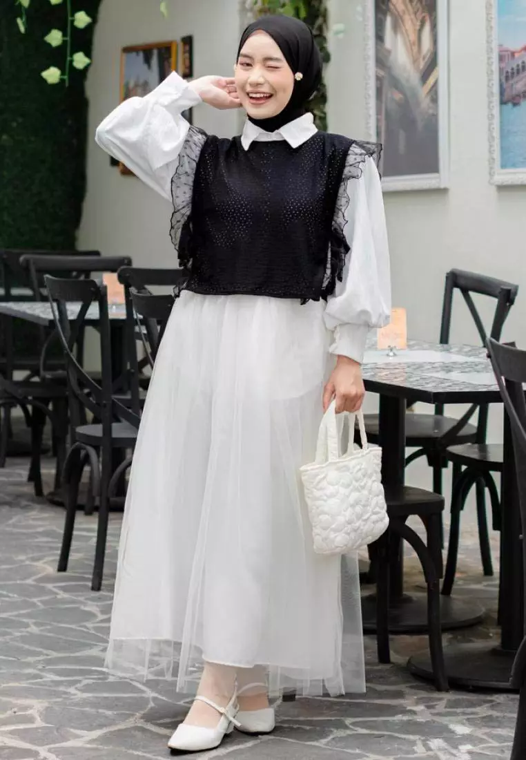 Vivy Vintage Vest - Black-Tile Black M18584 R21S3