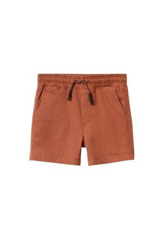 MANGO BABY red Cotton Shorts With Drawstring 16A65KAE0155DDGS_1