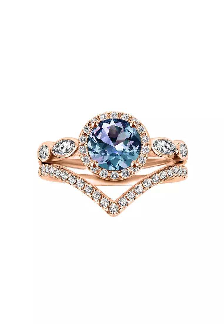 [ Alexandrite Collection ] Koroleva Alexandrite Ring RG - Cincin Alexandrite s925 by Her Jewellery