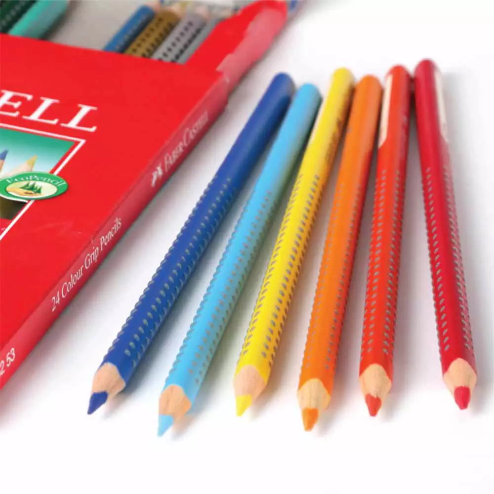 Faber Castell Set 12 Pcs Pensil Warna Grip 116252