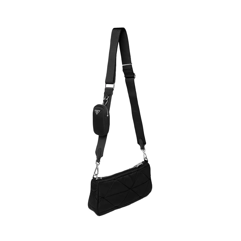 [4.4PRIL KEJUTAN HARGA] Re-Nylon Padded Crossbody Bag Black
